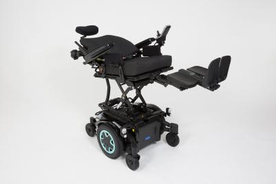 silla de ruedas electrónica Invacare TDX SP2 Ultra Low Maxx con tracción central y unidad de asiento modular. 