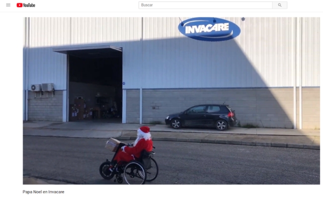 Papa Noel llegando a Invacare YouTube Papa Noel llegando a Invacare YouTube