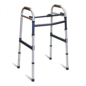 El Invacare Asteria es un caminador de aluminio anodizado muy ligero