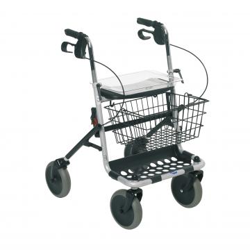 Rollator Invacare Banjo plegable con frenos y puños regulables