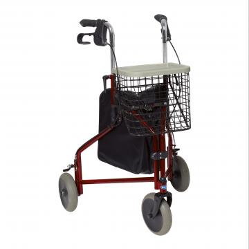 El Invacare Delta es un rollator de 3 ruedas maniobrable y ágil