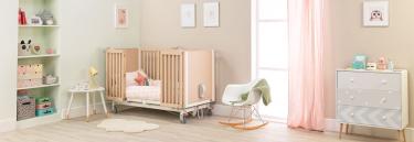 Cama articulada pediátrica Invacare Nordbed Kid somier ajustable tanto en el respaldo como en los muslos