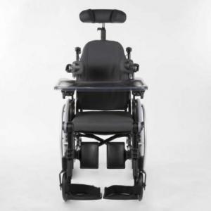 Silla de ruedas de posicionamiento Anction 3NG Comfort con asiento y respaldo reclinable de Dartex, reposapiés elevables 0º a 80º y reposabrazos desmontables acolchados