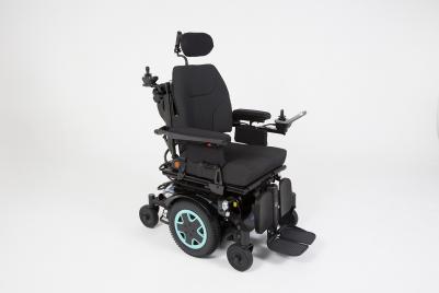 silla de ruedas electrónica Invacare TDX SP2 Ultra Low Maxx con tracción central y unidad de asiento modular. 