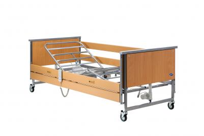 Cama articulada Invacare Accent con cabeceros y pieceros de madera 