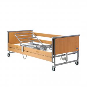 Cama articulada Invacare Accent con cabeceros y pieceros de madera