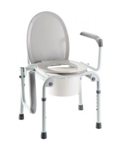 Silla inodora y elevador de wc Izzo H340 con reposabrazos abatible.