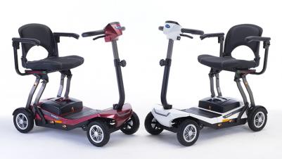  Scooter eléctrico Invacare Scorpius plegable manualmente y super compacto. 