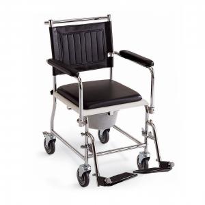 Silla inodora Invacare Cascata H720T con asiento y respaldo acolchados. Ruedas con freno.