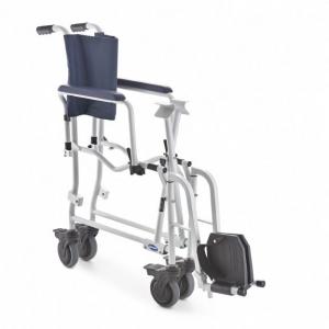 Invacare Lima H263 silla de ducha con ruedas de 5 pulgadas y chasis plegable de aluminio. 