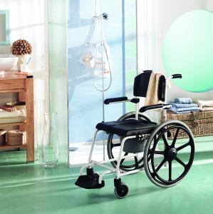 Silla de ducha e inodora autopropulsable Invacare Cascade H253