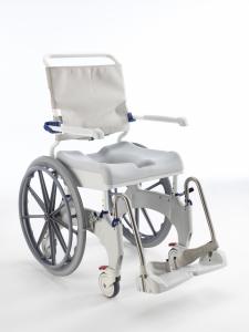 Silla de ducha y wc Invacare Aquatec Ocean Ergo autopropulsable con ruedas de 24 pulgadas