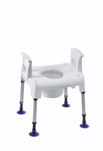 Silla de ducha versátil Invacare Aquatec Pico regulable en altura