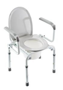 Silla inodora y elevador de wc Izzo H340 con reposabrazos abatible.